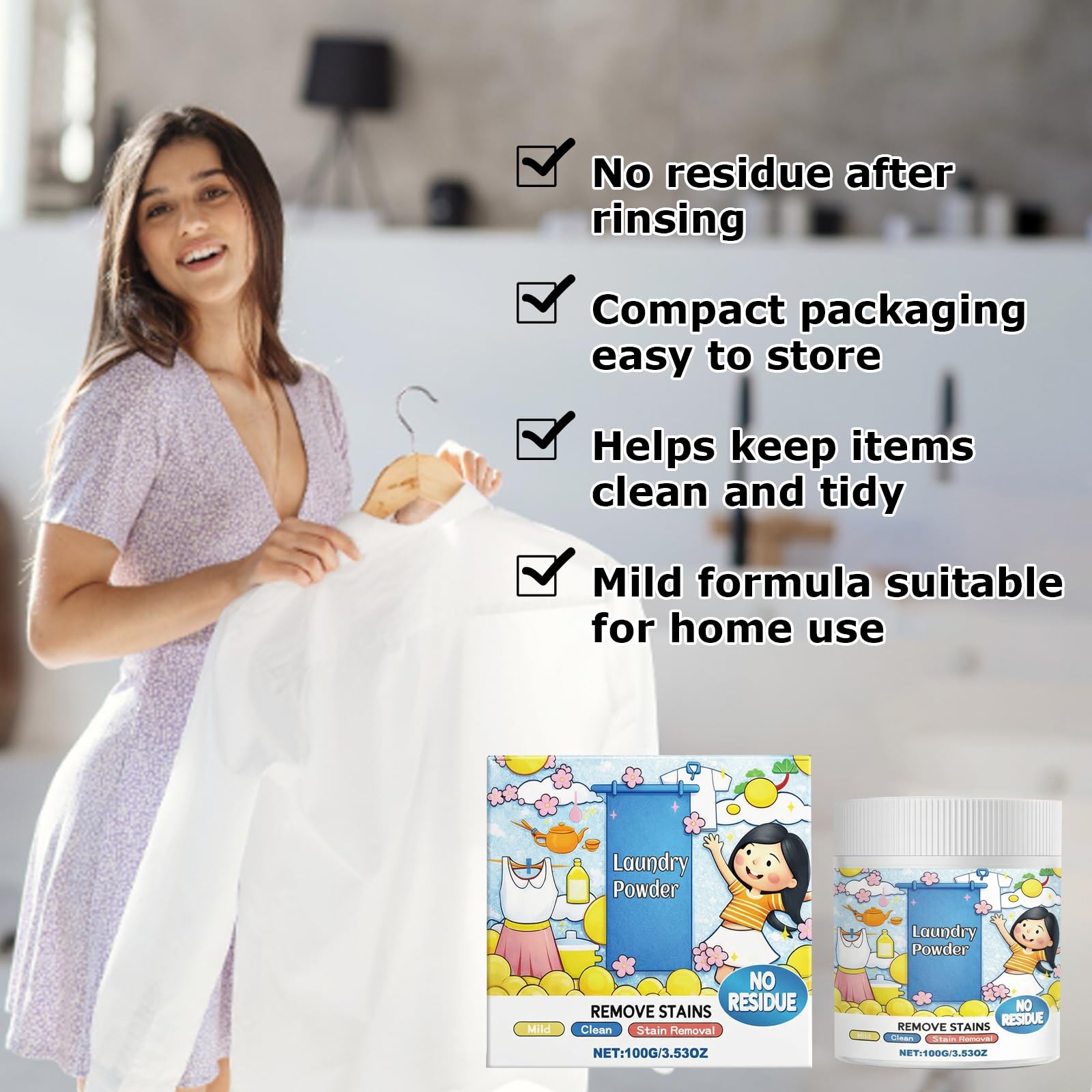 2 PCS Oxygen Laundry Powder,Hyper Concentrated Strong Stain Remover Powder,for Everyday Fabrics,Stain Remover for Clothes Laundry, Lifts Tough Stains