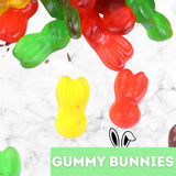 Easter Gummy Bunnies, Assorted Fruit Flavored Chewy Candies, Basket Stuffer Treats, 3.1 Ounces (Pack of 3)