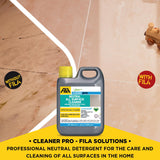 FILA Surface Care Solutions, CLEANER PRO, Neutral All Purpose Cleaner, Highly Concentrated - Up to 40 Washes, 1 QT