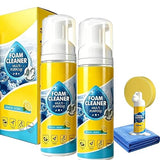 Benicabaly 4-in-1 Multi Enzyme Foam Cleaner Lemon Scent, No Rinse All Purpose Stain Remover, Car Interior Cleaner for Seat Upholstery Sofa Kitchen