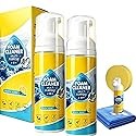 Benicabaly 4-in-1 Multi Enzyme Foam Cleaner Lemon Scent, No Rinse All Purpose Stain Remover, Car Interior Cleaner for Seat Upholstery Sofa Kitchen