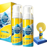 Benicabaly 4-in-1 Multi Enzyme Foam Cleaner Lemon Scent, No Rinse All Purpose Stain Remover, Car Interior Cleaner for Seat Upholstery Sofa Kitchen