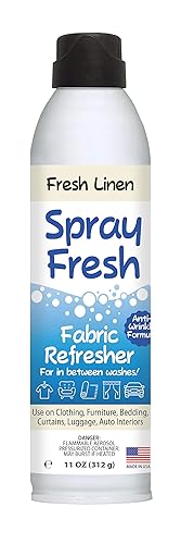 Home First Spray Fresh Fabric Refresher, Linen, 22 oz - Deodorizer and Freshener for Clothing, Bedding, and Furniture