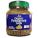 Jiva Organics Organic Fenugreek Seeds Whole 1 Pound Jar - Methi Seed for Cooking, Sprouting & Beauty Care