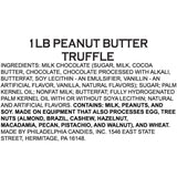 Philadelphia Candies Milk Chocolate Peanut Butter Truffles Net Wt 1 lb