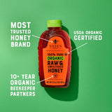 Nate's Organic 100% Pure, Raw & Unfiltered Honey - USDA Certified Organic - 32oz. Squeeze Bottle