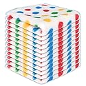 INFICRIME Microfiber Cleaning Cloth,12 Pack Cleaning Rags, Cleaning Towels with Polka dots, Absorbent, Streak Free, Non-Abrasive, Reusable