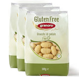 Granoro Gluten Free Potato Gnocchi No.471, Italian Potato Dumpling Pasta with Corn & Rice Flour, Soft Traditional Gnocchi Pasta, 1.1 lb Bags (Pack
