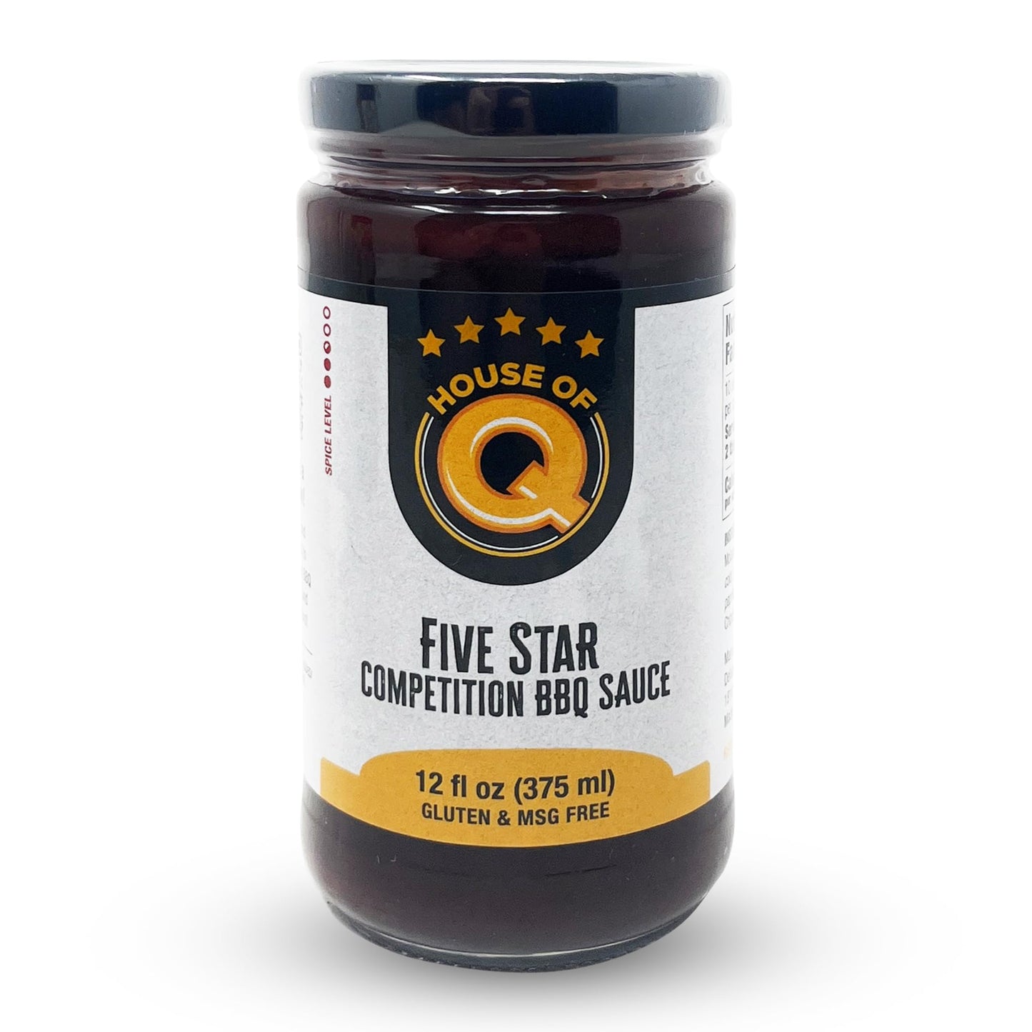 House of Q Five Star Competition BBQ Sauce - Award-Winning Sweet & Tangy Tomato-Based Barbecue Sauce with Hint of Heat - Perfect for Chicken, Pork
