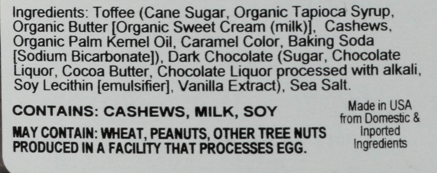 Nassau Candy, Candy Toffee Dark Chocolate Sea Salt, 13.5 Ounce