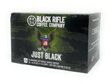 Black Rifle Coffee Company Just Black Single Serve Pods Medium Roast - 12 count - Roasted in the USA