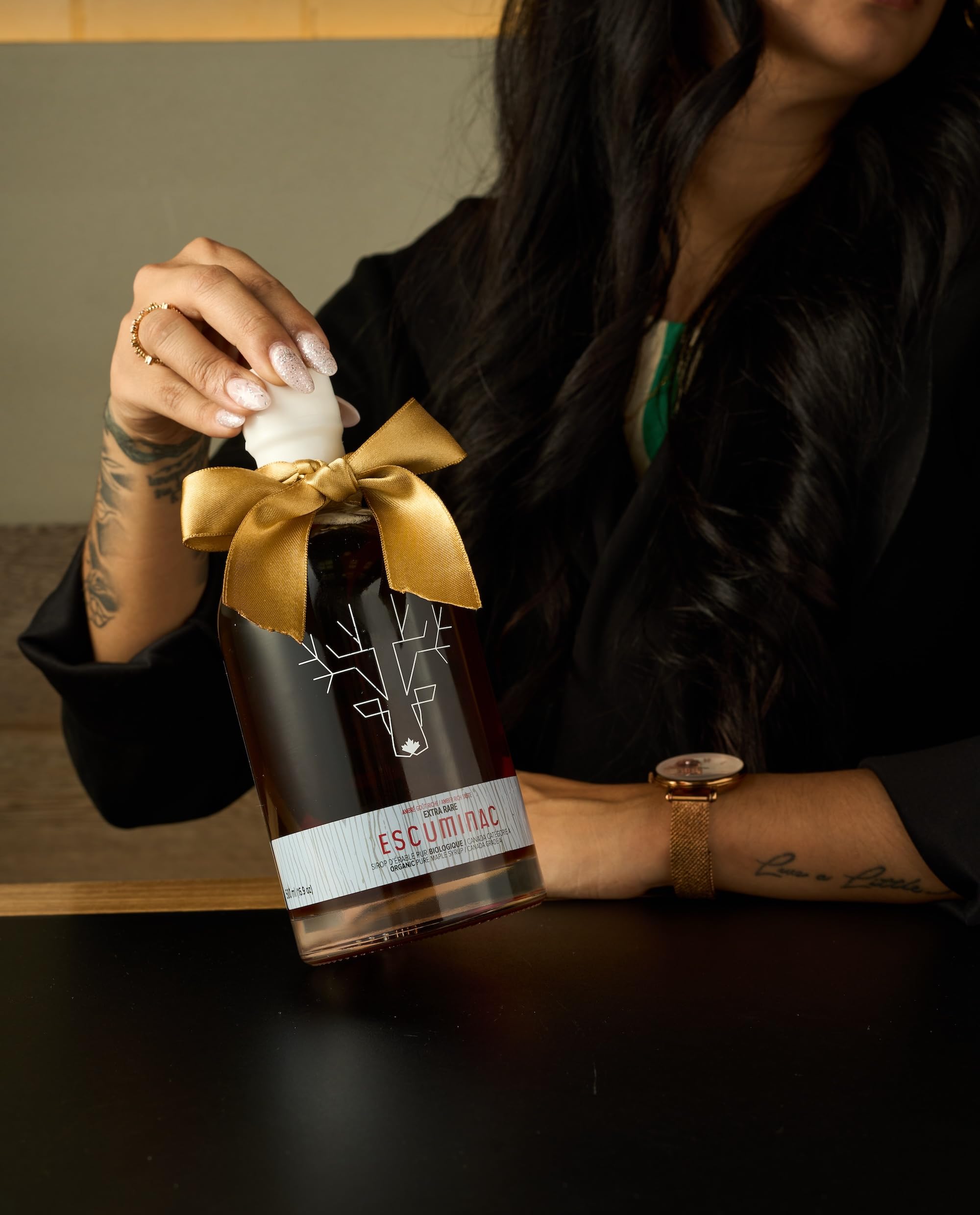 Escuminac Canadian Maple Syrup 500ml | Extra Rare Amber Grade A | Smooth & Rich Taste | Organic Gourmet Gift, Souvenir, Holiday & Birthday Treat