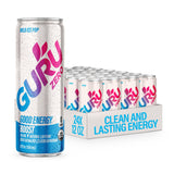 GURU Zero Sugar Organic Energy Drink, Ice Pop, 12 Fl Oz, 24 Pack