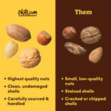 Nuts com Mixed Nuts in Shell, No Brazil Nuts - 1 lb Bag, Natural, Includes Walnuts, Hazelnuts, Pecans, Almonds - Healthy Snack Sampler for Squirrels