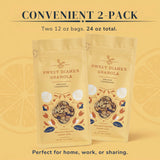 Sweet Diane’s Organic Granola - Orange Cranberry | 2-Pack (12 oz Each) | Gluten-Free, Vegan, Low Sugar, High Fiber | Oats, Pecans, Seeds & Citrus