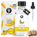 Dolce Flav Banana Extract - 2 Ounce Oil-Soluble Kosher, Sugar-Free, Concentrated Ripe Banana Flavoring for Baking, Smoothies & Ice Cream, Includes