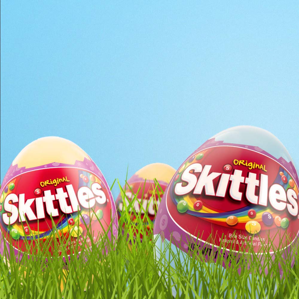 SKITTLES Original Easter Candy, 1.6 oz Easter Basket Gummy Candy (Pack of 12)