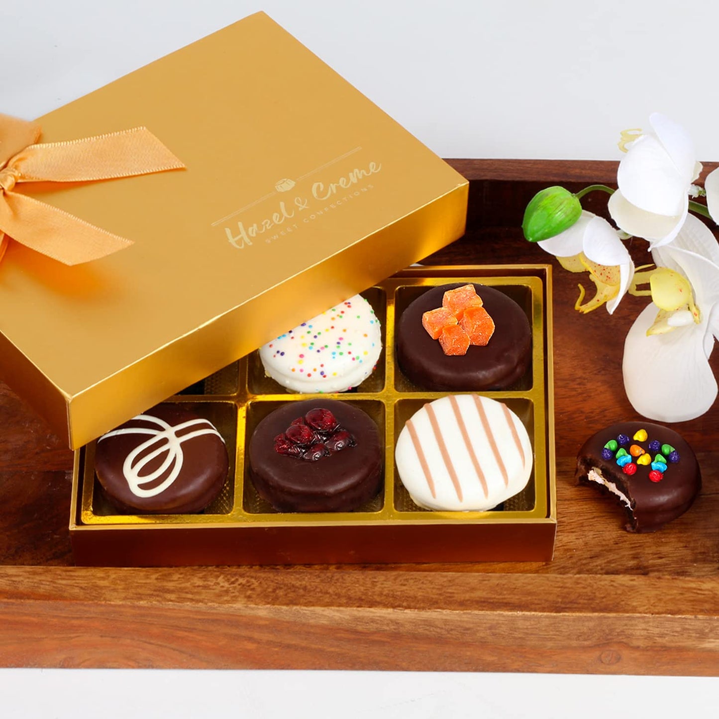 Graduation Cookie Gift Basket - Father's Day Gourmet Dark Chocolate Cookies Gift Box - Birthday Treat - Nurse & Teacher Appreciation, Corporate
