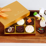 Graduation Cookie Gift Basket - Father's Day Gourmet Dark Chocolate Cookies Gift Box - Birthday Treat - Nurse & Teacher Appreciation, Corporate