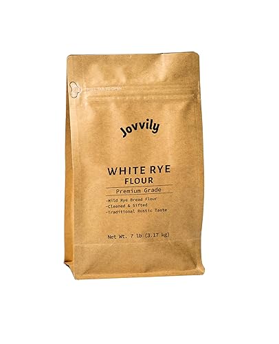 Jovvily White Rye Flour - 7 lb - Bread & Biscuits - Cleaned & Sifted - Always Pure