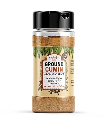 Unpretentious Ground Cumin, 3.2 oz, Aromatic Flavor, Traditional Spice