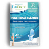 Tru Earth Toilet Bowl Cleaner Eco-Strips | Plastic Jug-Free, Septic-Safe For Cleaning | Easy to Use | 48 Strips