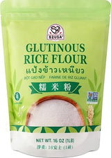 52USA Glutinous Rice Flour 16 Ounce (Basic), 1 Pound (Pack of 1), Rice Flour for Baking or Cooking, Product of THAILAND, All Natural White Rice Flour
