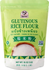 52USA Glutinous Rice Flour 16 Ounce (Basic), 1 Pound (Pack of 1), Rice Flour for Baking or Cooking, Product of THAILAND, All Natural White Rice Flour