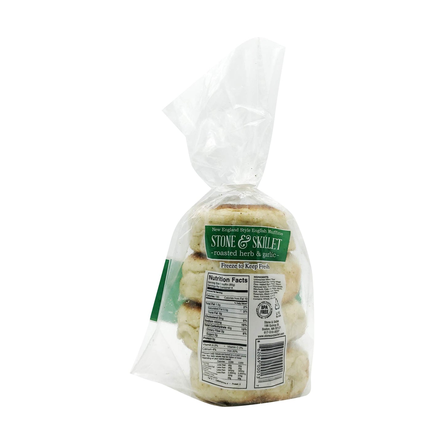 Stone & Skillet Garlic Herb English Muffin, 12 OZ