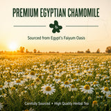 J Mac Botanicals Organic Chamomile Flowers (4 oz) - Whole Egyptian Chamomile Loose Leaf Herbal Tea, Caffeine-Free, Premium Dried Chamomile Flowers