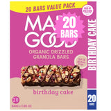 Made_Goods Birthday Cake Drizzled Bars (20 Count) | Chocolate Drizzled, Birthday Cake Flavor | Gluten Free | Nut Free | Organic Snacks, 0.85 oz Each |