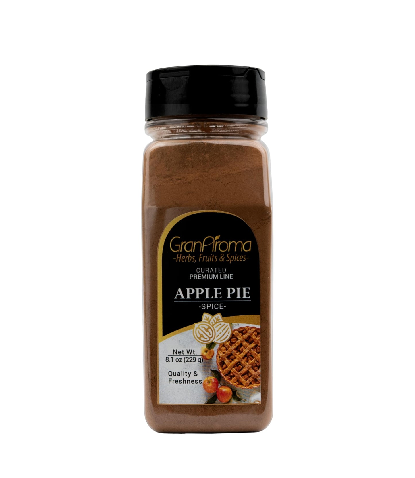 GranAroma Apple Pie Spice Blend, Aromatic & Warm, Flavorful Seasoning Mix, Baking & Cooking (8.1 Ounce)
