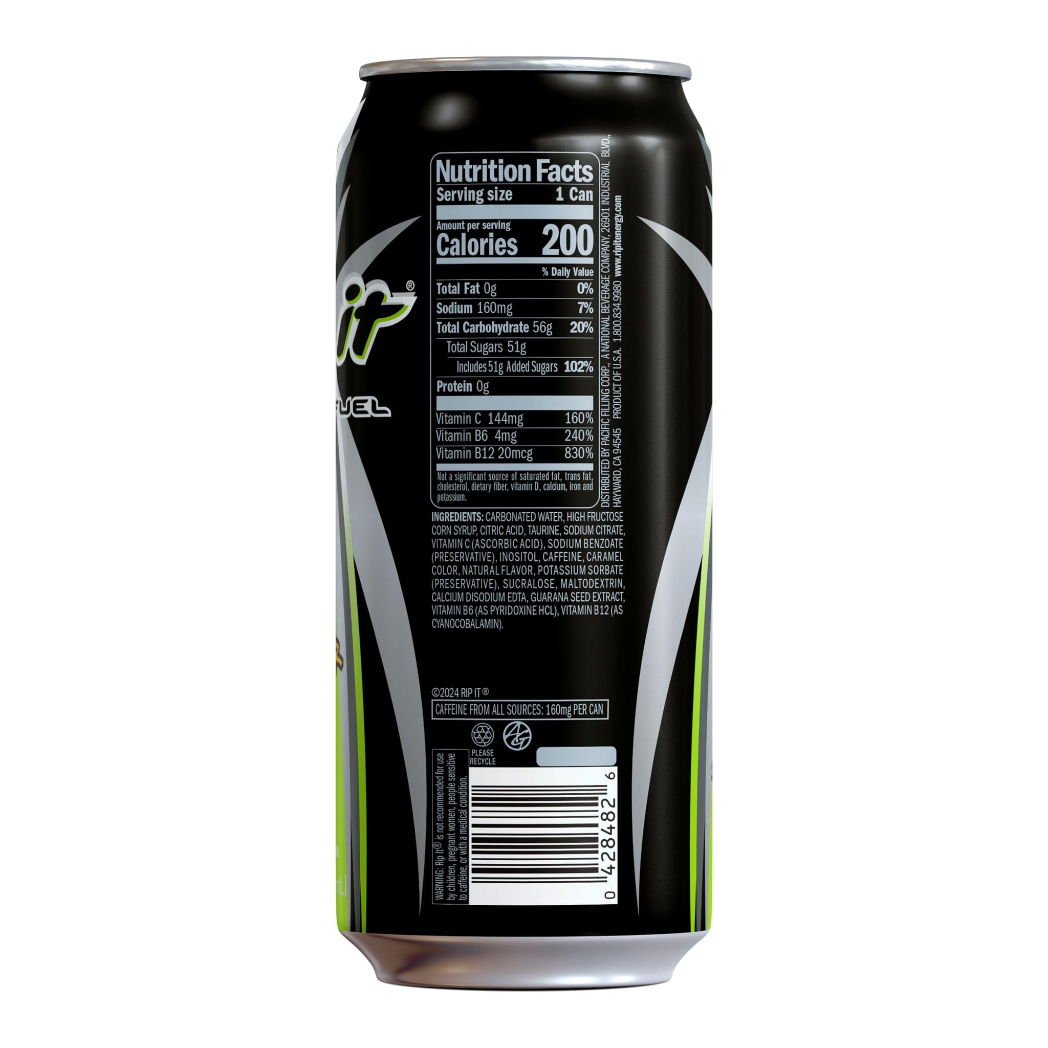 Rip-It Energy Drink | Sting-Er Mo | Tropical Fruit Flavor | 12-Pack (16oz Cans) | 160mg Caffeine | Smooth Finish | Ignite Focus | Hardcore Energy That