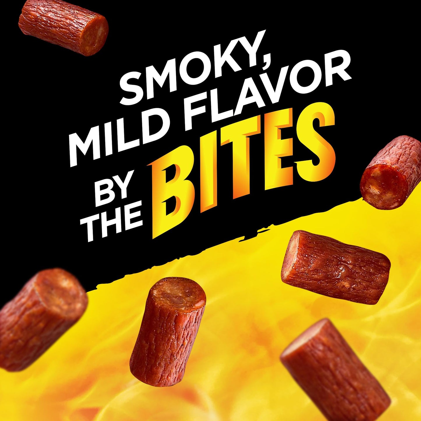 Slim Jim Bites, Mild Bite-Sized Smoked Sausage Snacks, 3.75 oz.