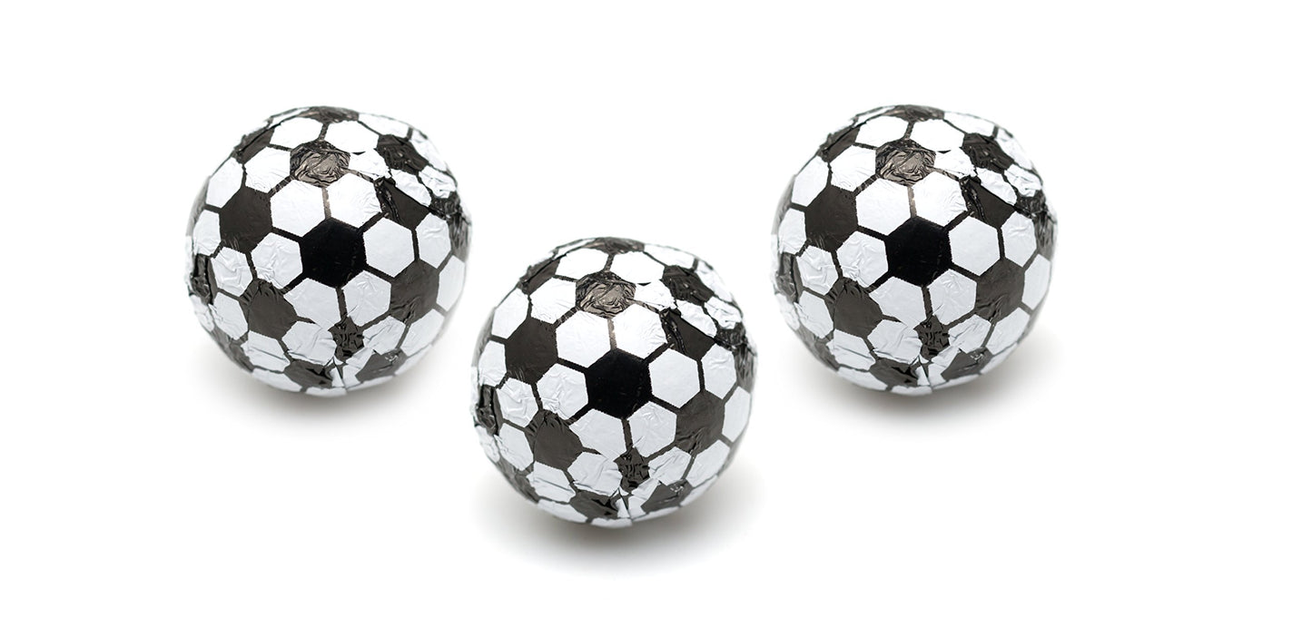 CandyOut Chocolate Soccer Balls 2 Pound - Foil Wrapped Chocolate Candy in Sealed Bag