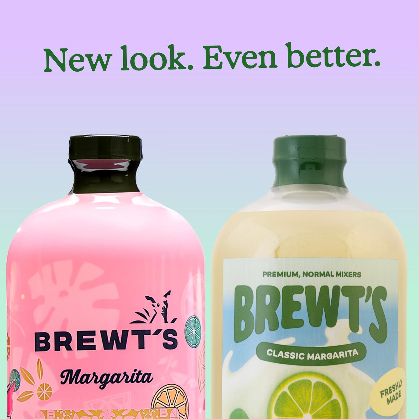 Brewt’s Classic Margarita Mix - Handcrafted Cocktail & Mocktail Mixer with Real Lime Juice, No Additives or Preservatives, Real Ingredients, - Classic