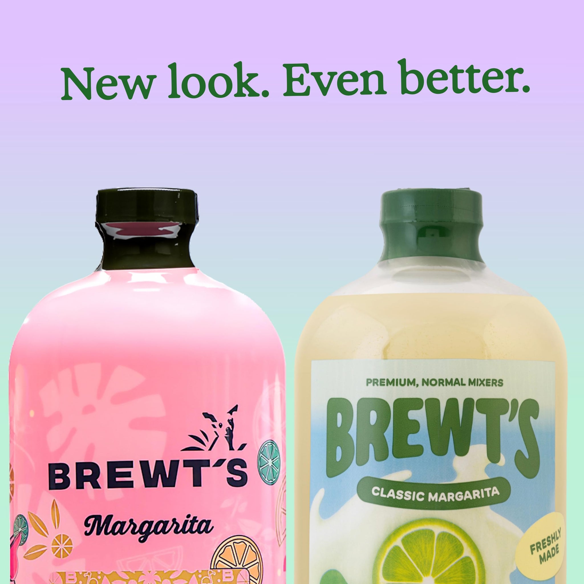 Brewt’s Classic Margarita Mix - Handcrafted Cocktail & Mocktail Mixer with Real Lime Juice, No Additives or Preservatives, Real Ingredients, - Classic