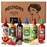Melinda’s Pizza Collection - 6 Pack (70 Oz) - Gourmet Pizza Hot Sauce Gift Set with Hot Honey, Black Truffle, Jalapeño Ranch & More - Gluten Free