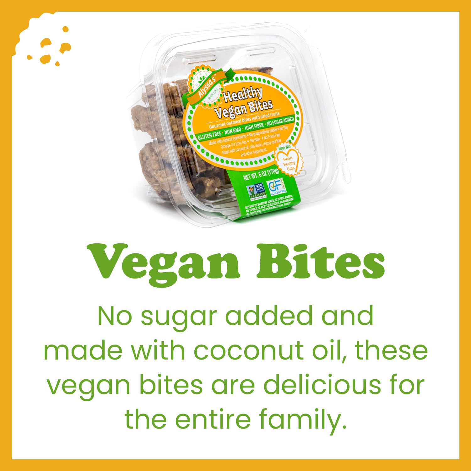 Alyssa’s Vegan Oatmeal Bites ? Gluten Free Cookies, Healthy Snacks from the Bakery ? Dairy Free, Sugar Free, Low Carb, Keto Protein Snacks ? Gluten