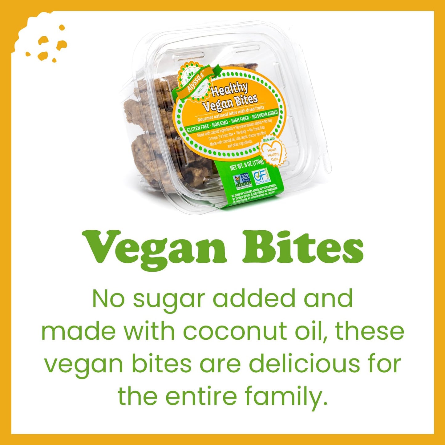 Alyssa’s Vegan Oatmeal Bites ? Gluten Free Cookies, Healthy Snacks from the Bakery ? Dairy Free, Sugar Free, Low Carb, Keto Protein Snacks ? Gluten