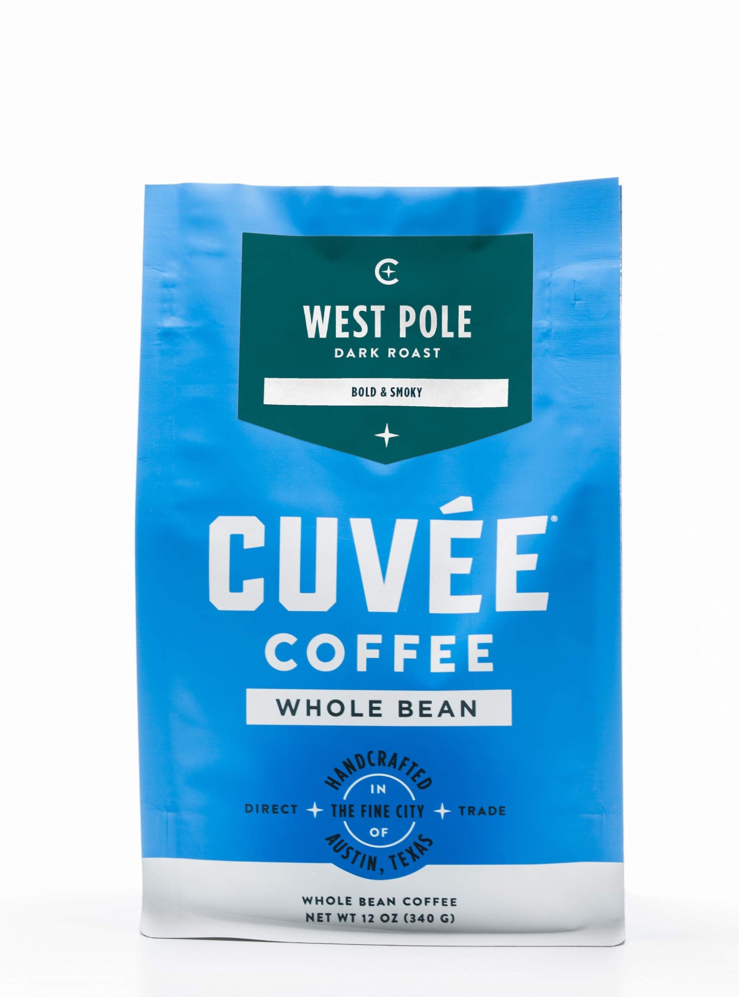 CUVEE COFFEE West Pole Dark Roast Coffee, 12 oz - Bold Dark Roast Ground Coffee with Rich Flavor & Smooth Finish - Premium Small Batch Coffee