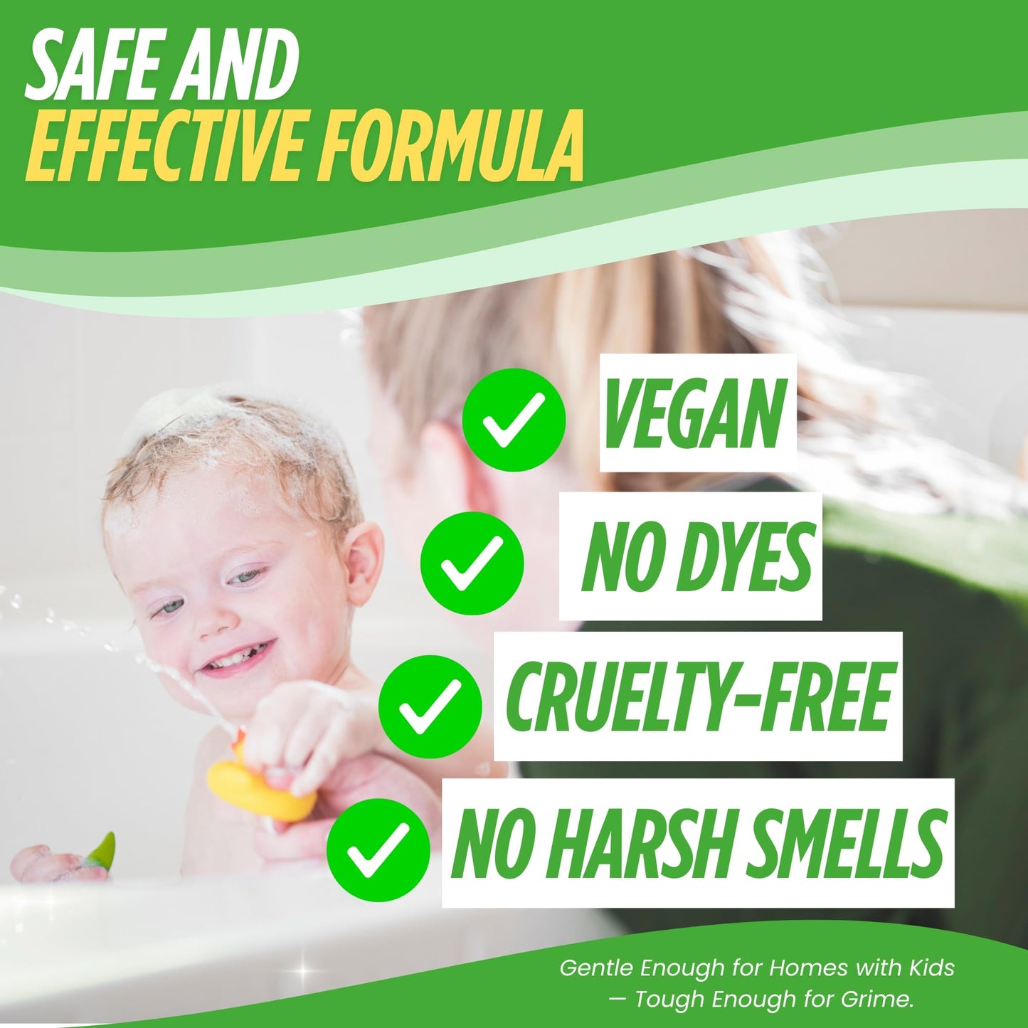 Oh Yuk Tub and Tile Cleaner - All-in-One Spray for Tubs, Tile, Shower Walls, and More | Removes Soap Scum and Residue | Biodegradable, Vegan
