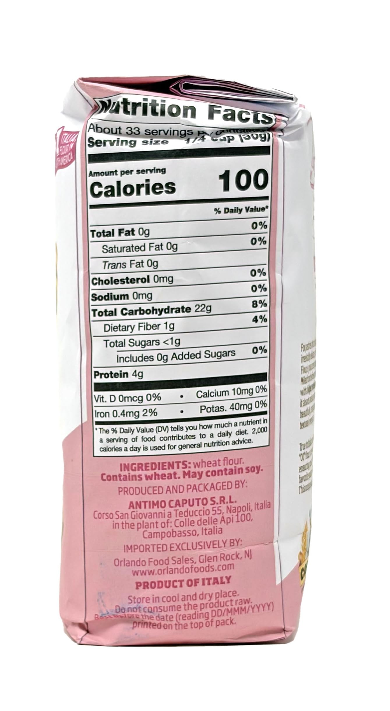 Antimo Caputo Baking (Pasticceria Pastry) 00 Flour 2.2 Pound Bag - For Desserts & Shortbreads - From Italy Type 00 Wheat