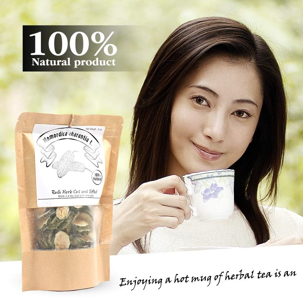 EidolonGreen Organic Dried Bitter Melon Slices (Ku Gua/??) - Premium Sun-Dried Organic Botanical Raw Material, Botanical Specimen & Ancient Herbal
