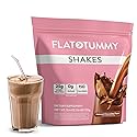 Flat Tummy Shakes - Chocolate, 20 Servings - Post GLP-1 Protein Supplement, High Protein, Zero Sugar, Keto-Friendly Meal Replacement with Clinically