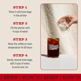Bizzy Organic Cold Brew Coffee | Smooth & Sweet Blend | Coarse Ground Coffee | Medium Roast | Micro Sifted | Specialty Grade | 100% Arabica | Brew