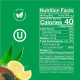Organic SuperAde Hydration Drink, Digestive and Skin Health, SuperFood Lemonade by Sol-ti, Cold-Pressed Chlorophyll, Aloe and Lemon Juice Blend, 16