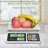 Compostable Disposable Paper Plates Set -[300 Pcs]10 inch 8 inch Heavy Duty Biodegradable Square Plates and Spoons,Forks,Knives,Napkins-Eco-Friendly