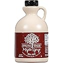 Spring Tree 100% Pure Maple Syrup, Grade A Amber Color, 32 Ounce