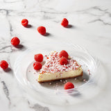 Munfix 100 Pack Clear Plastic Plates, 7 Inch Disposable Appetizer, Dessert Plates, Bulk Pack for Party, BBQ, Picnic, Parties, Travel and Events